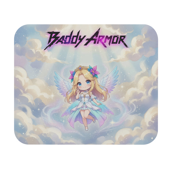 Cute Angelic Chibi Girl Gaming Mouse Pad | Baddy Armor