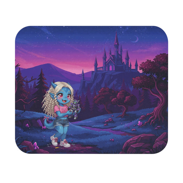 Fantasy Castle Gaming Mouse Pad | Cute Chibi Desk Mat | Baddy Armor