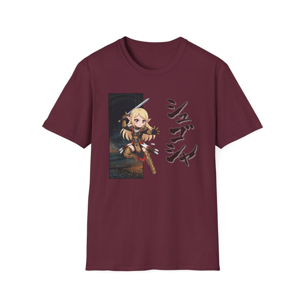 Blood Elf Shugosha Dungeon Crawler T-Shirt by Baddy Armor