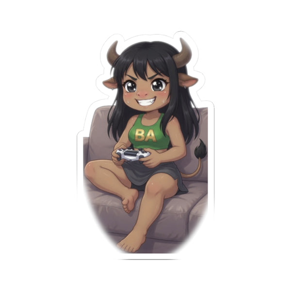 Taurus Gamer Cowgirl Sticker | Baddy Armor