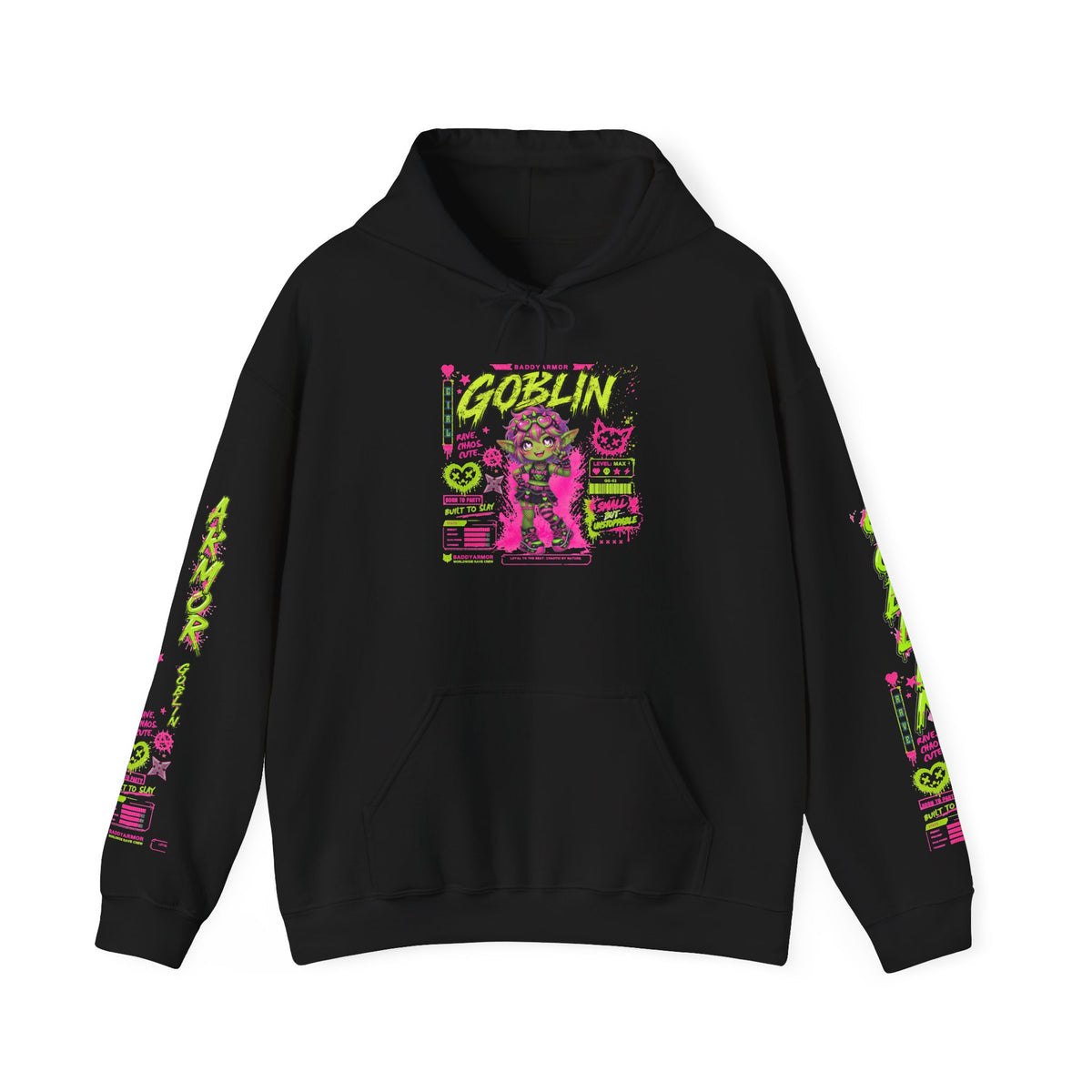 Rave Goblin Hoodie | Baddy Armor Anime Gaming Streetwear