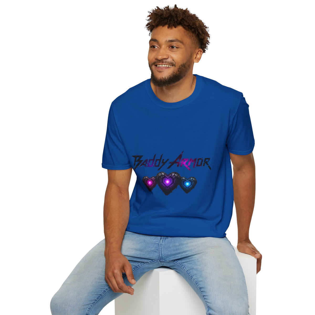 Baddy Armor Graphic T-Shirt | Cute Heart Shield Cotton Tee