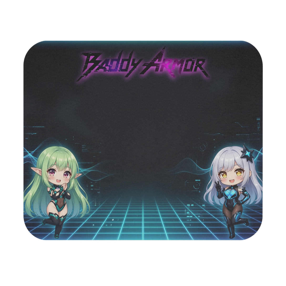 Chibi Sci-Fi Gaming Mouse Pad | Baddy Armor