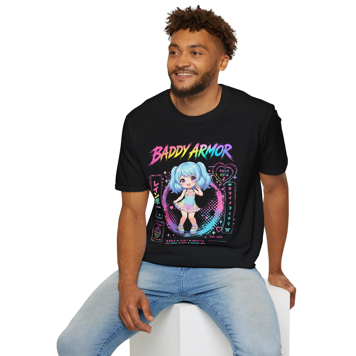 Kawaii Chibi Anime Girl T-Shirt | Pastel Aesthetic Graphic Tee | Baddy Armor