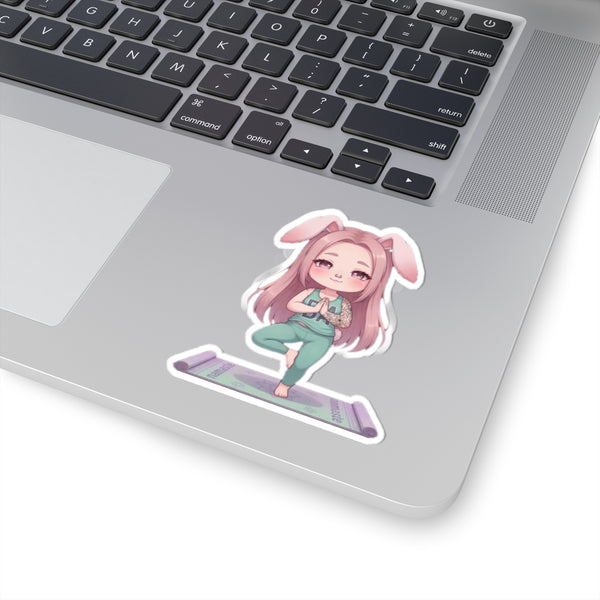 Namaste Yoga Usagi Girl Sticker | Baddy Armor