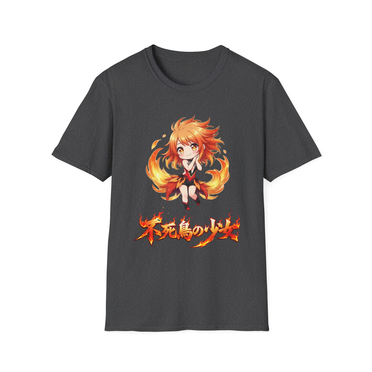 Phoenix Girl (不死鳥の少女) Anime T-Shirt | Baddy Armor