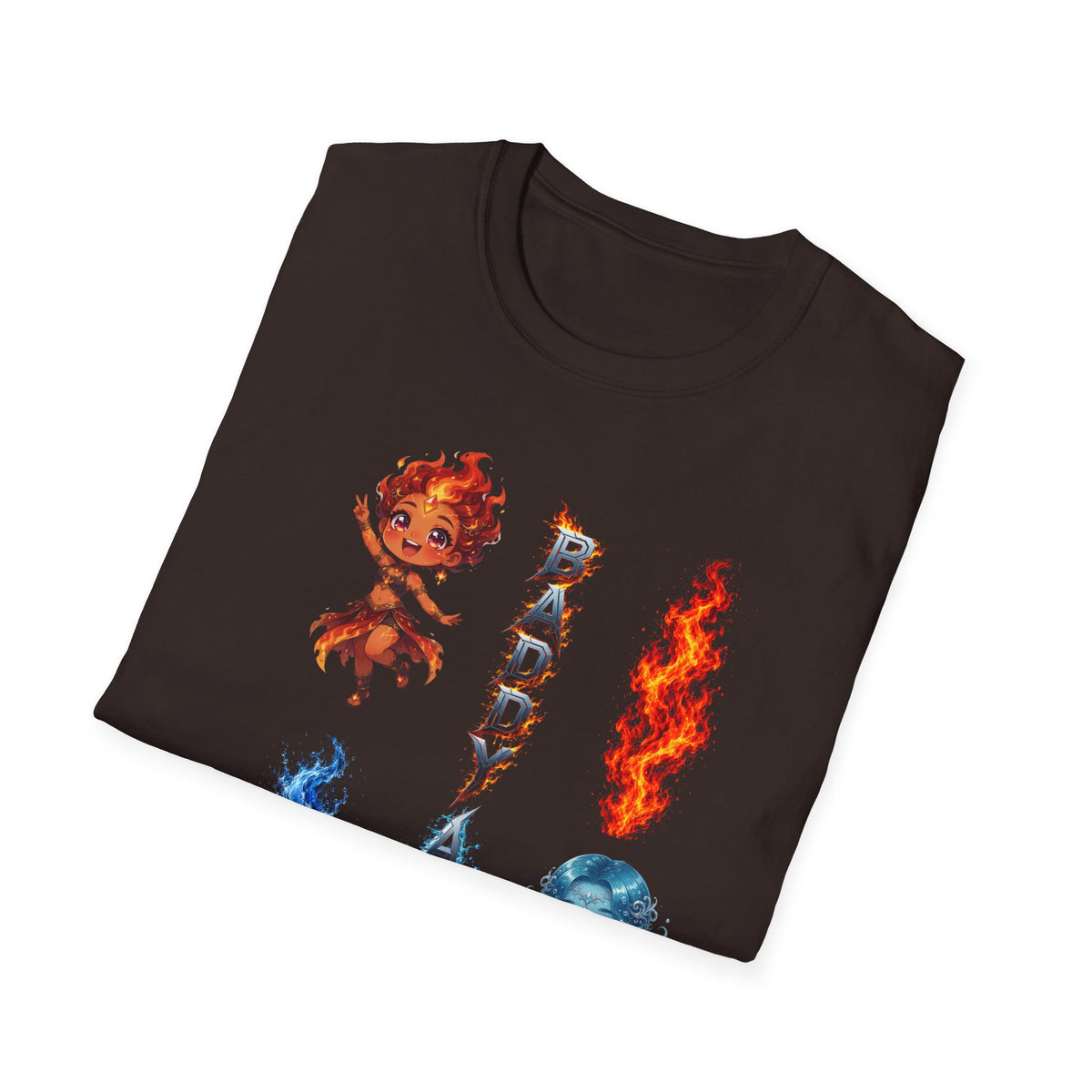 Fire & Water Elemental Anime T-Shirt | Baddy Armor