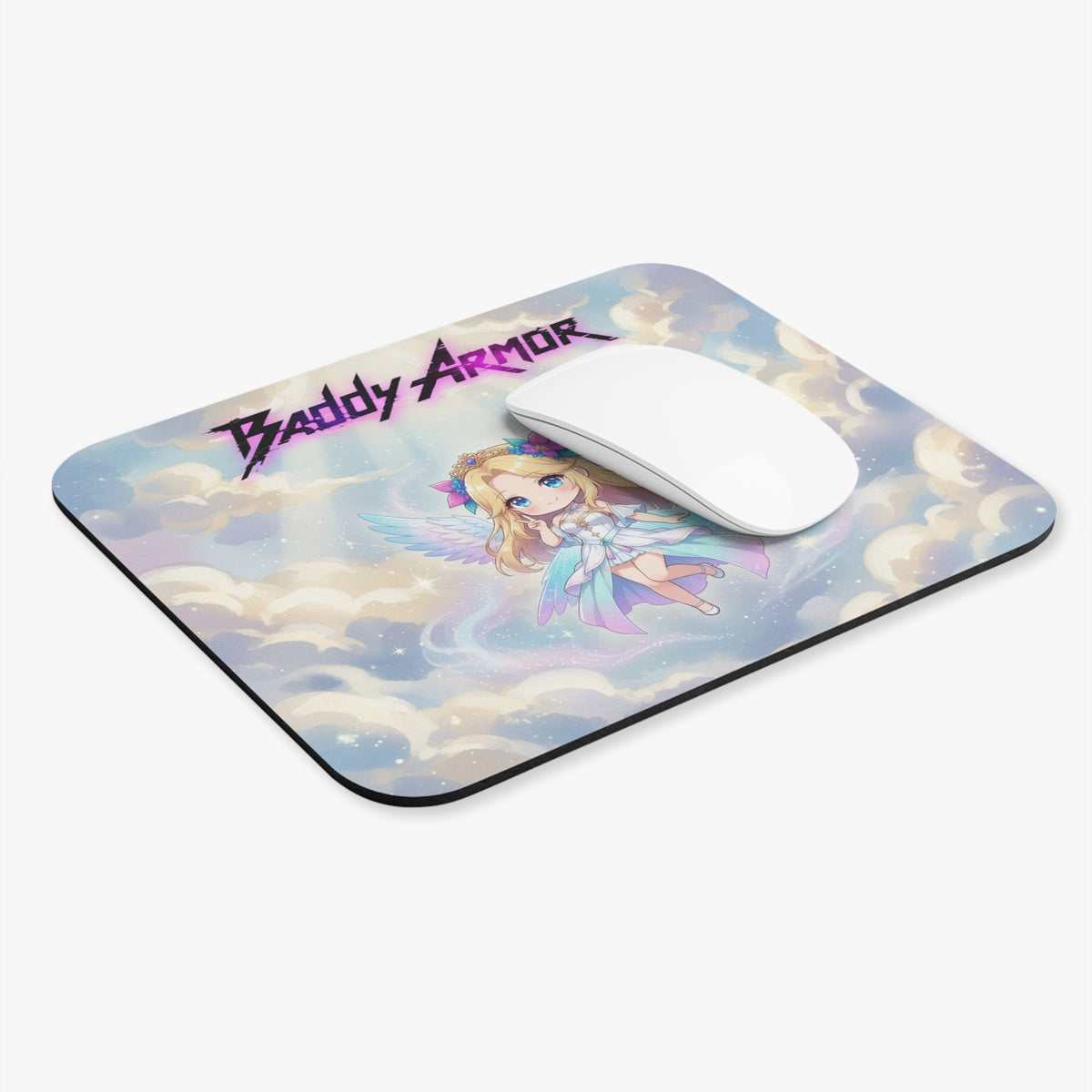 Cute Angelic Chibi Girl Gaming Mouse Pad | Baddy Armor