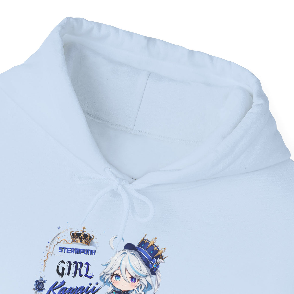 Steampunk Kawaii Girl Hoodie | Chibi Anime Graphic Pullover | Baddy Armor