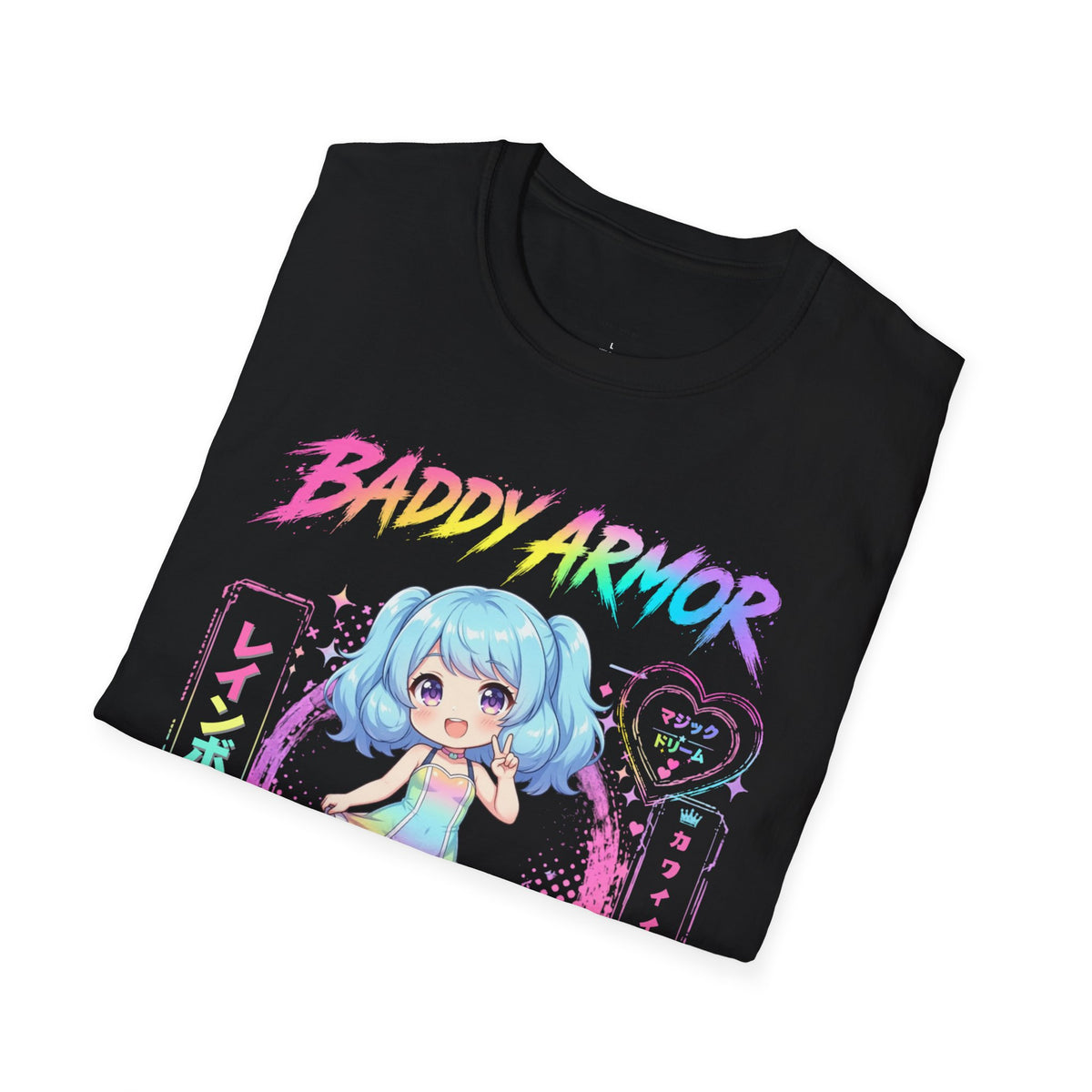 Kawaii Chibi Anime Girl T-Shirt | Pastel Aesthetic Graphic Tee | Baddy Armor