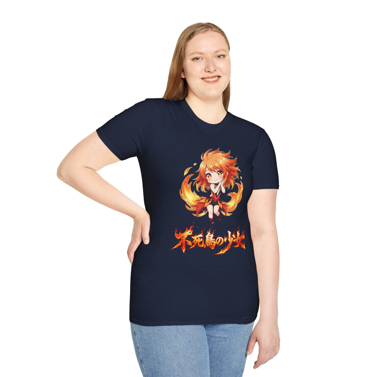Phoenix Girl (不死鳥の少女) Anime T-Shirt | Baddy Armor
