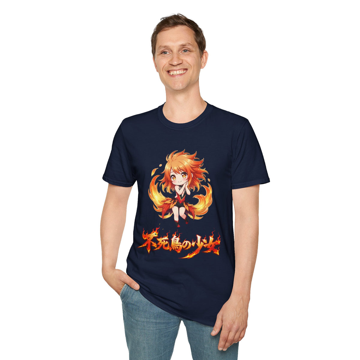 Phoenix Girl (不死鳥の少女) Anime T-Shirt | Baddy Armor