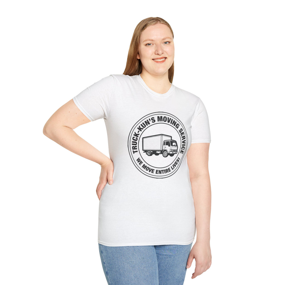 Truck-Kun's Moving Service T-Shirt - Baddy Armor Designs