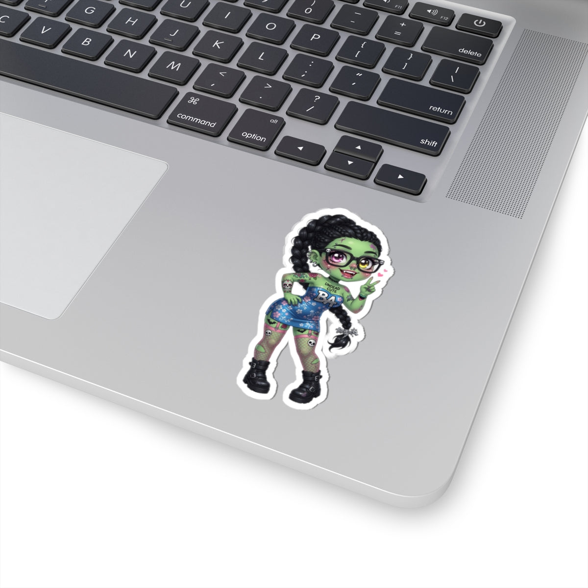 Zombie Girl Kawaii Vinyl Kiss-Cut Stickers | Baddy Armor Designs