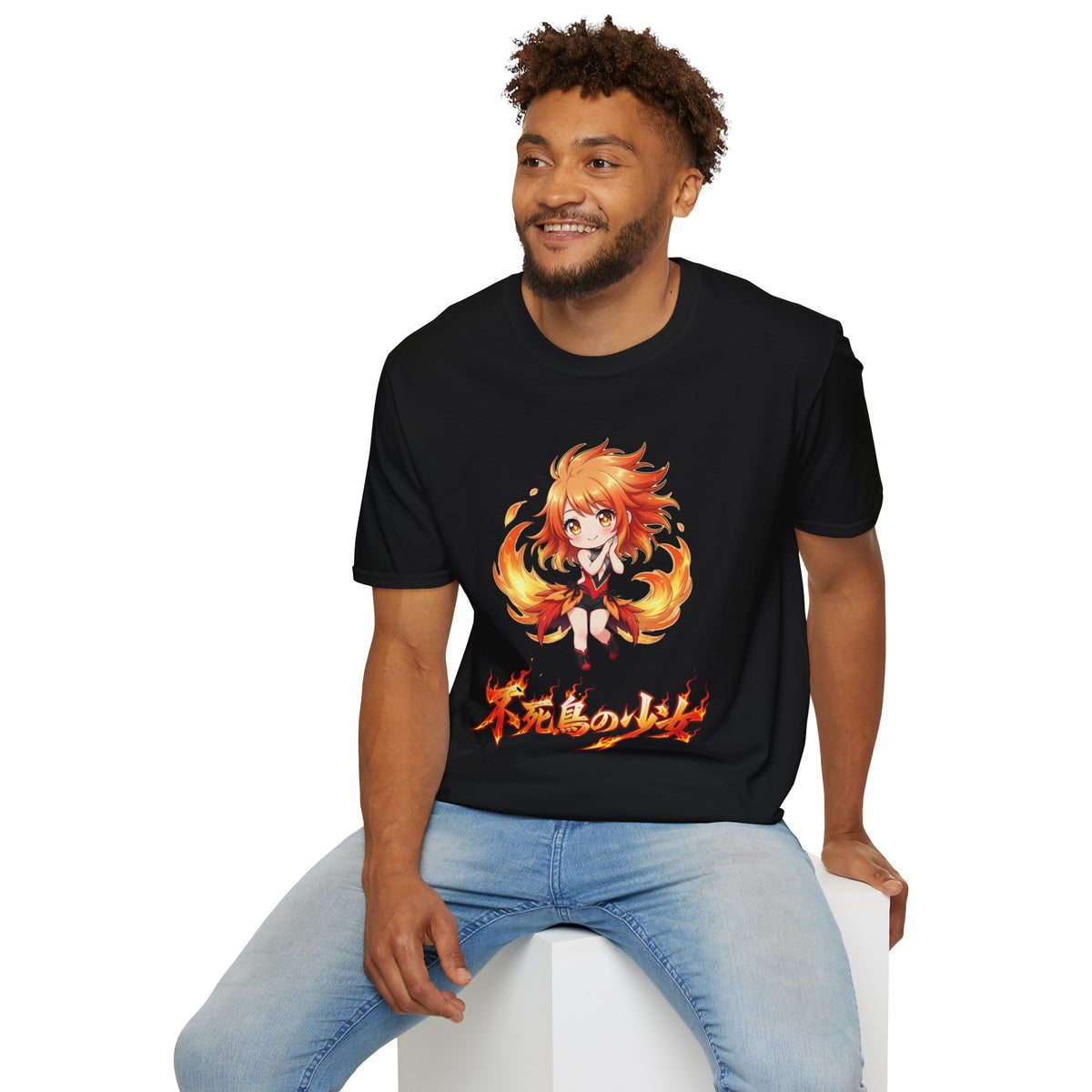 Phoenix Girl (不死鳥の少女) Anime T-Shirt | Baddy Armor