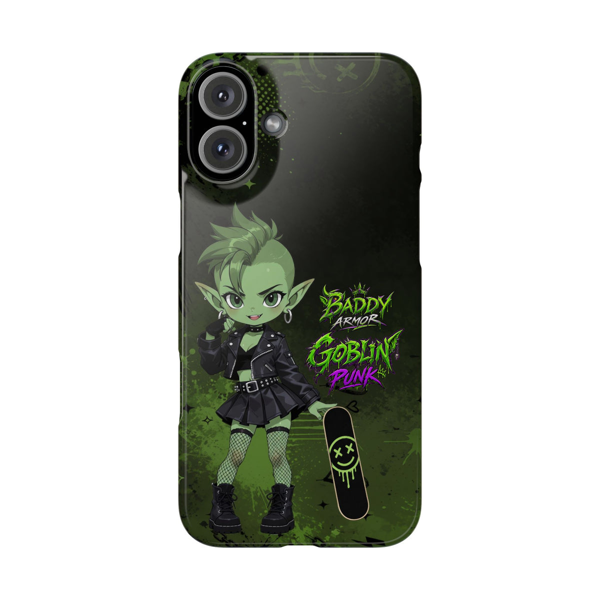 Goblin Punk Phone Case – Green Goblin Anime Case | Baddy Armor