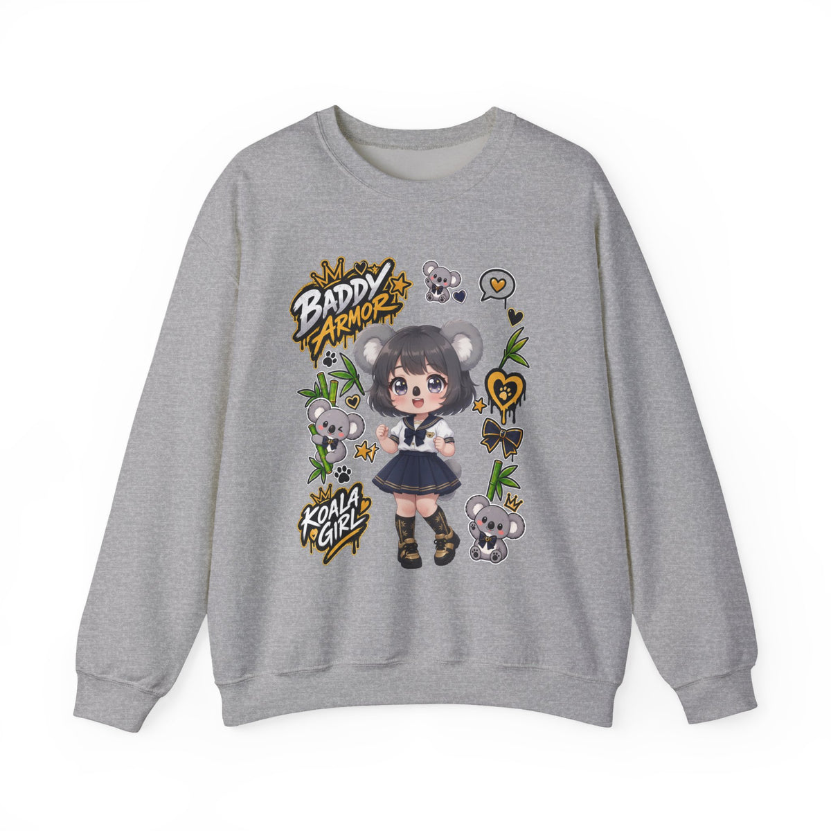 Kawaii Koala Girl Crewneck Sweatshirt | Baddy Armor