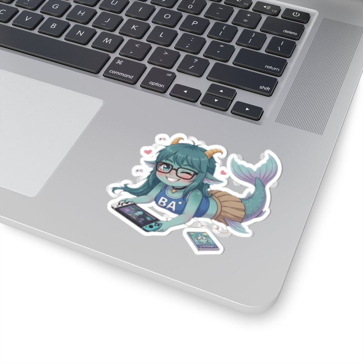 Capricorn Gamer Girl Kawaii Vinyl Kiss-Cut Sticker | Baddy Armor