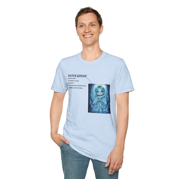 Water Genasi Anime T-Shirt | Baddy Armor