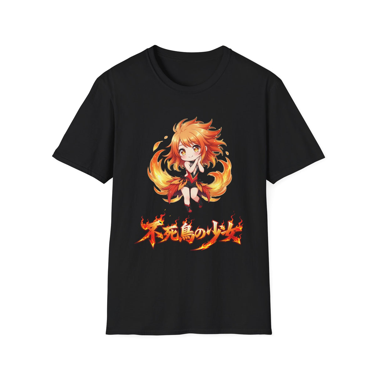 Phoenix Girl (不死鳥の少女) Anime T-Shirt | Baddy Armor