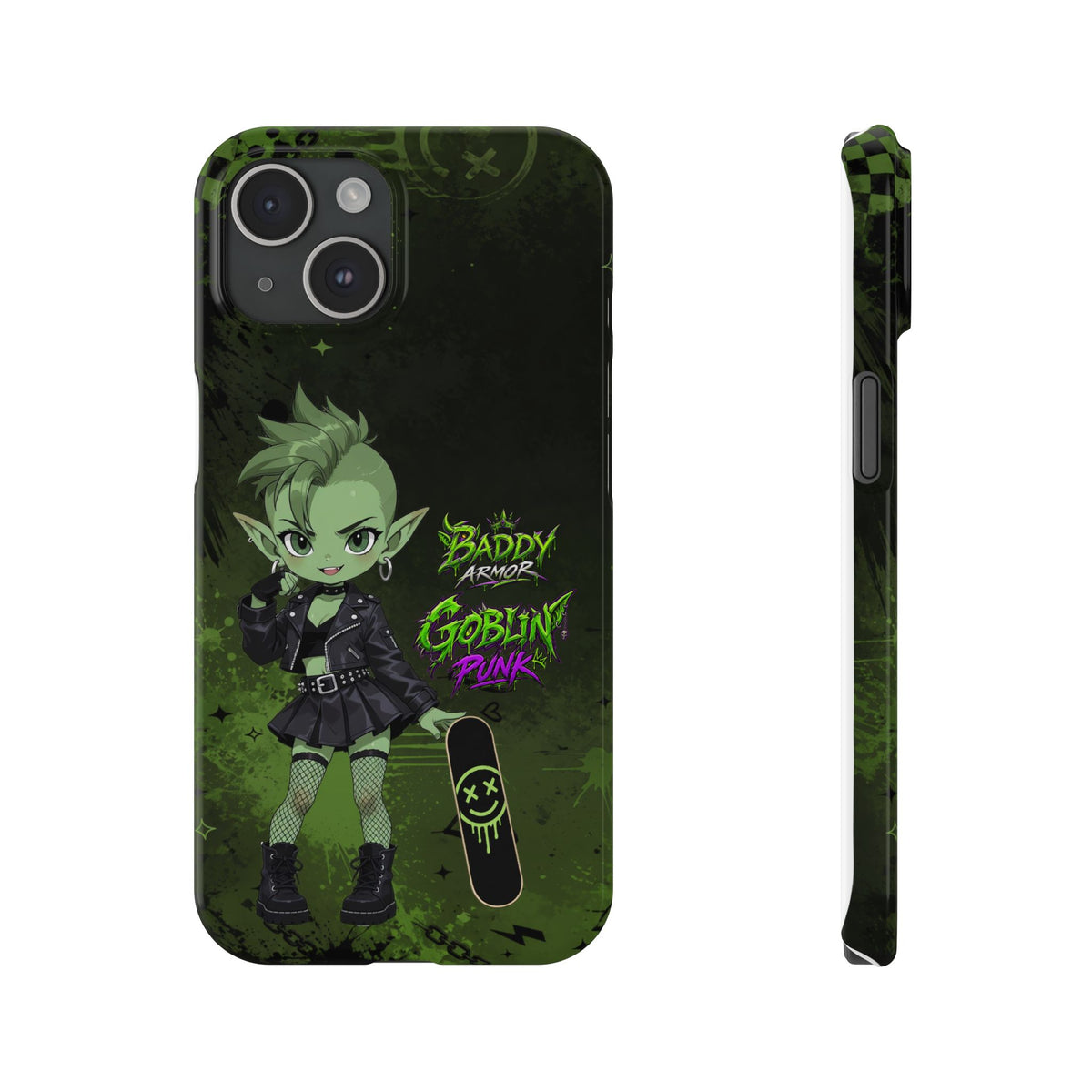 Goblin Punk Phone Case – Green Goblin Anime Case | Baddy Armor