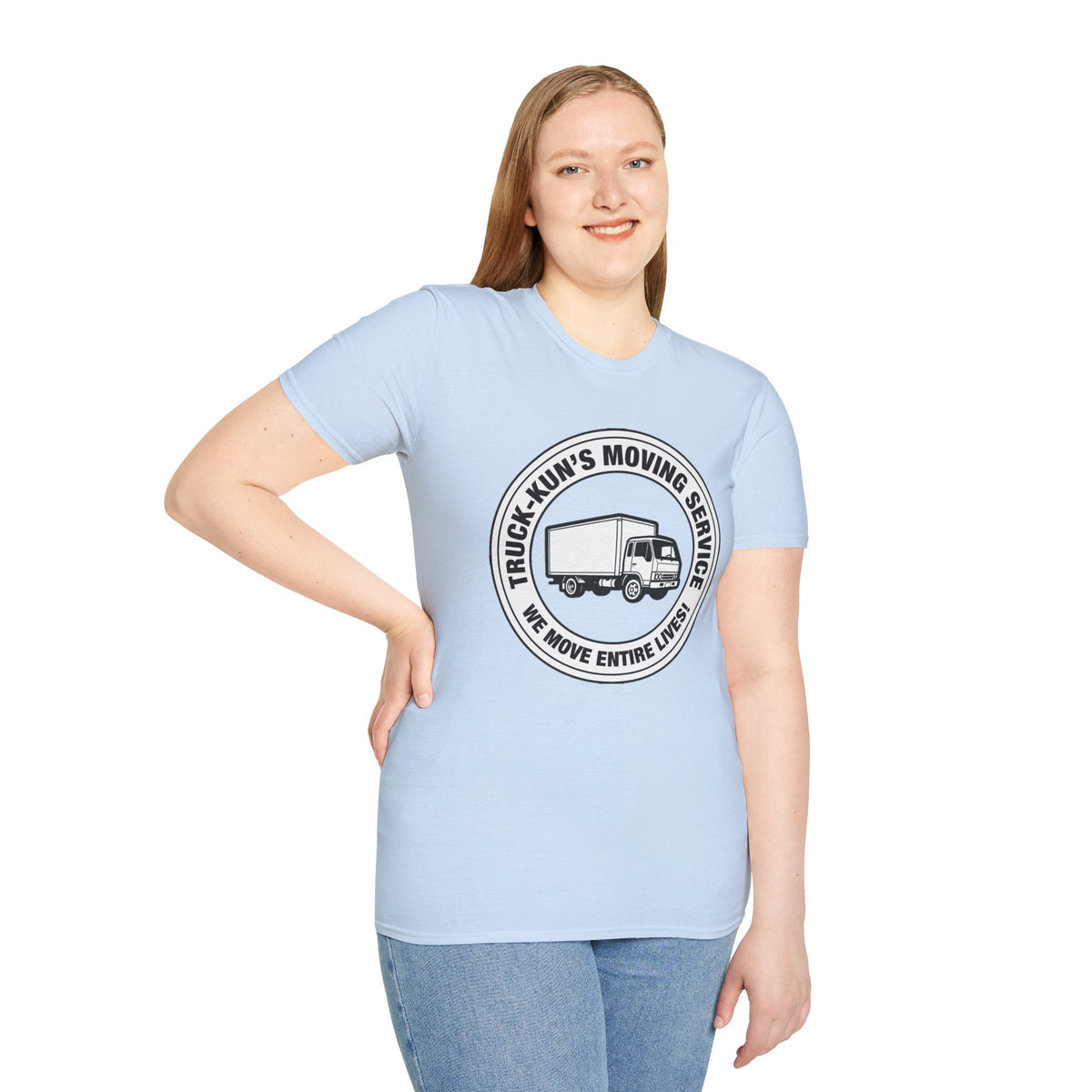Truck-Kun's Moving Service T-Shirt - Baddy Armor Designs