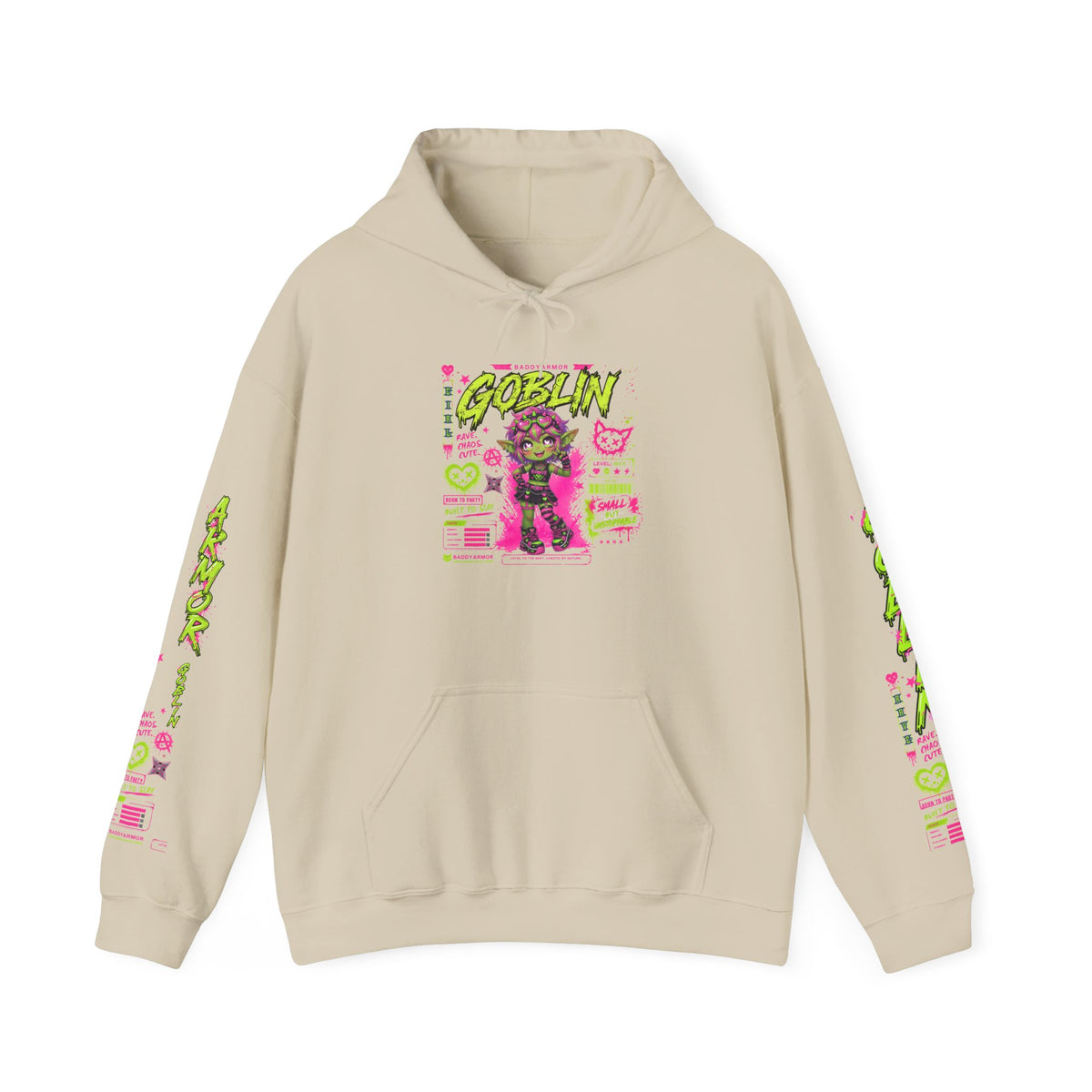 Rave Goblin Hoodie | Baddy Armor Anime Gaming Streetwear