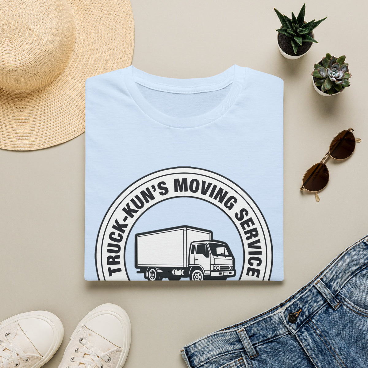 Truck-Kun's Moving Service T-Shirt - Baddy Armor Designs