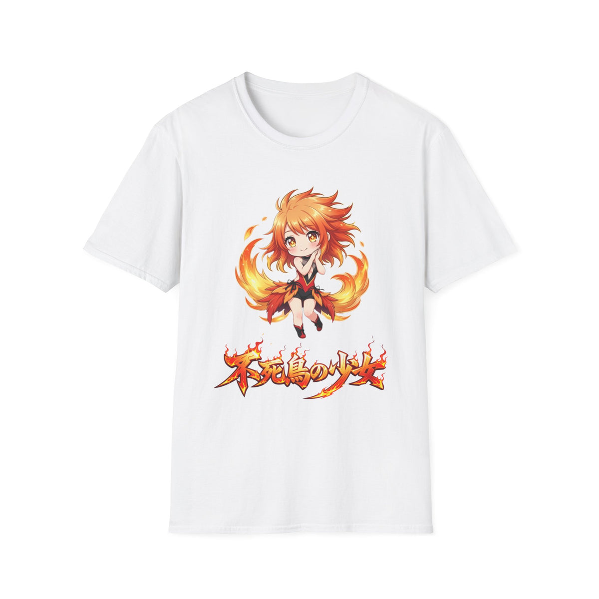 Phoenix Girl (不死鳥の少女) Anime T-Shirt | Baddy Armor