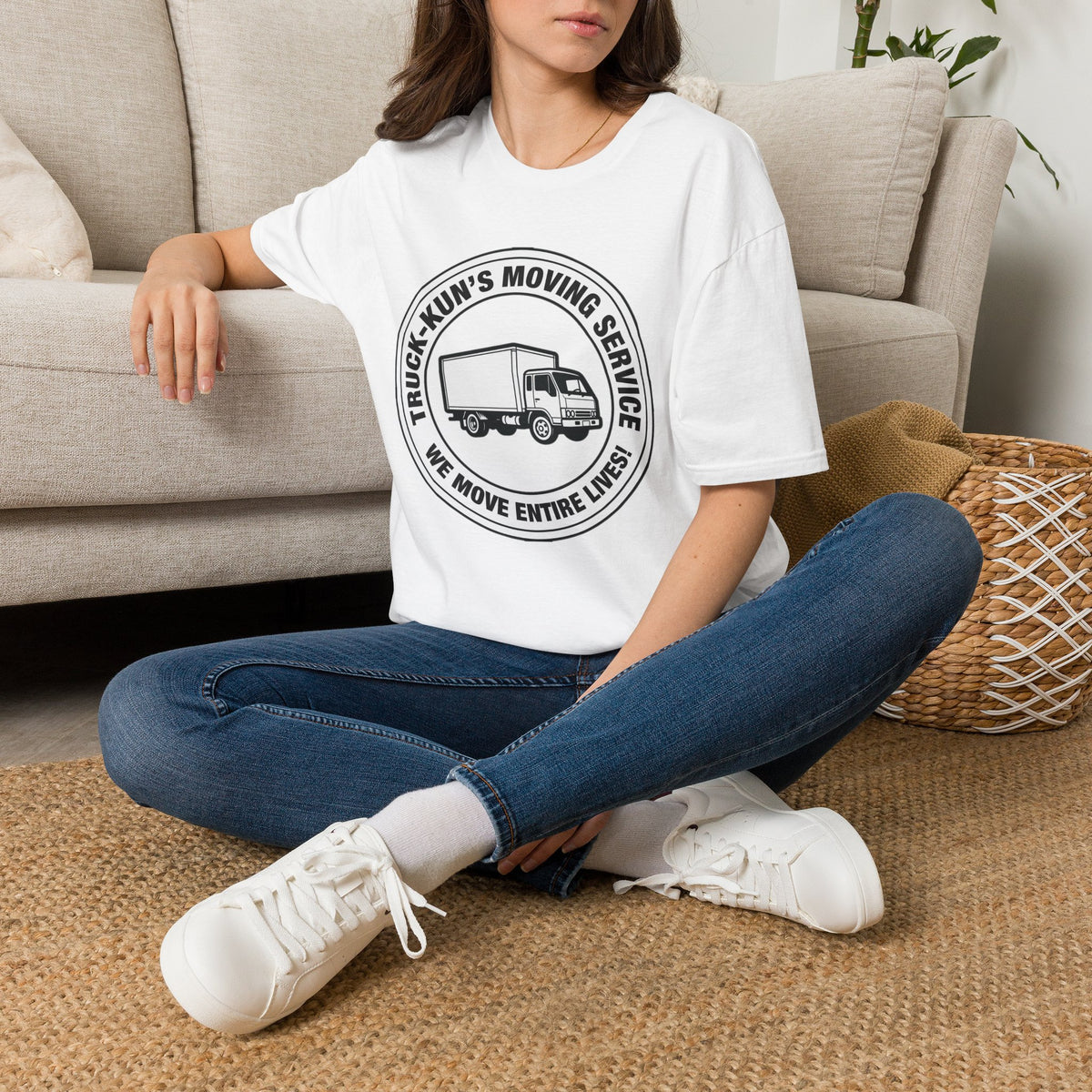 Truck-Kun's Moving Service T-Shirt - Baddy Armor Designs