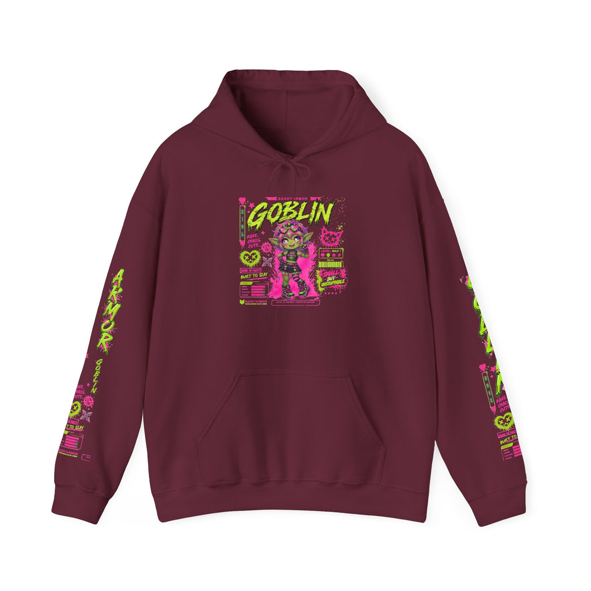 Rave Goblin Hoodie | Baddy Armor Anime Gaming Streetwear