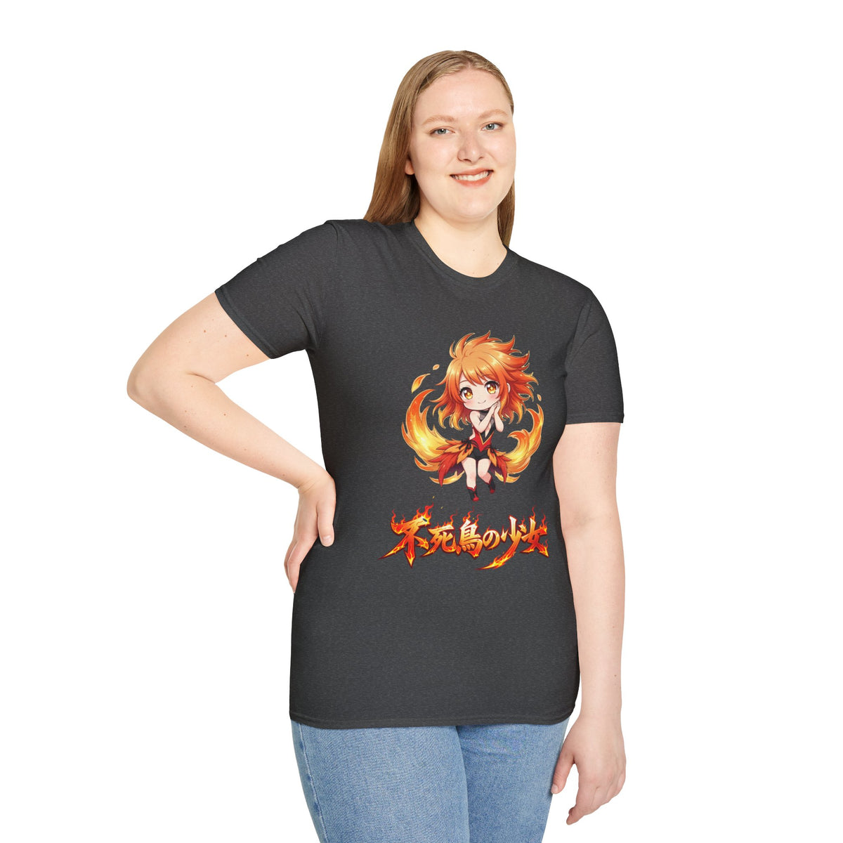 Phoenix Girl (不死鳥の少女) Anime T-Shirt | Baddy Armor