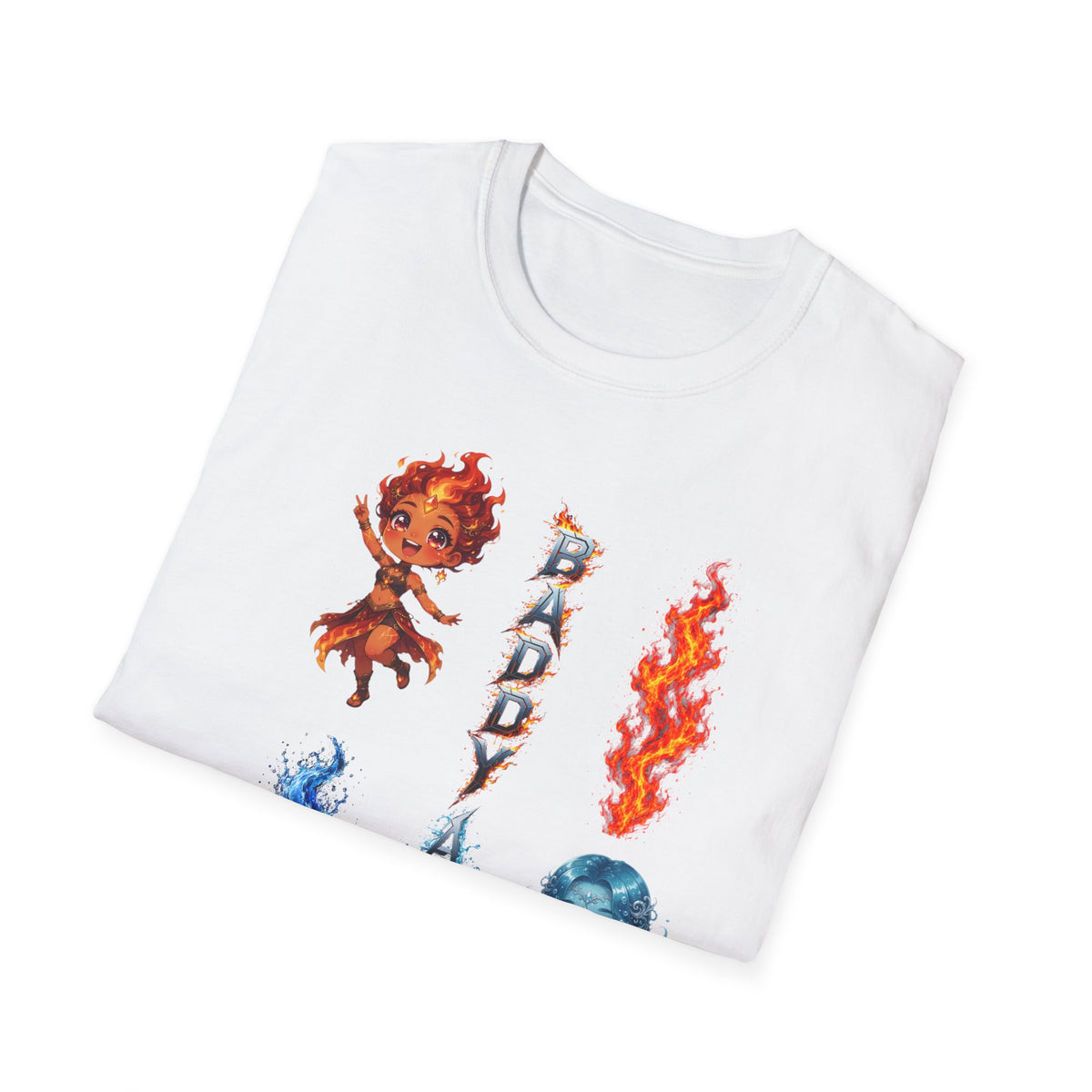 Fire & Water Elemental Anime T-Shirt | Baddy Armor