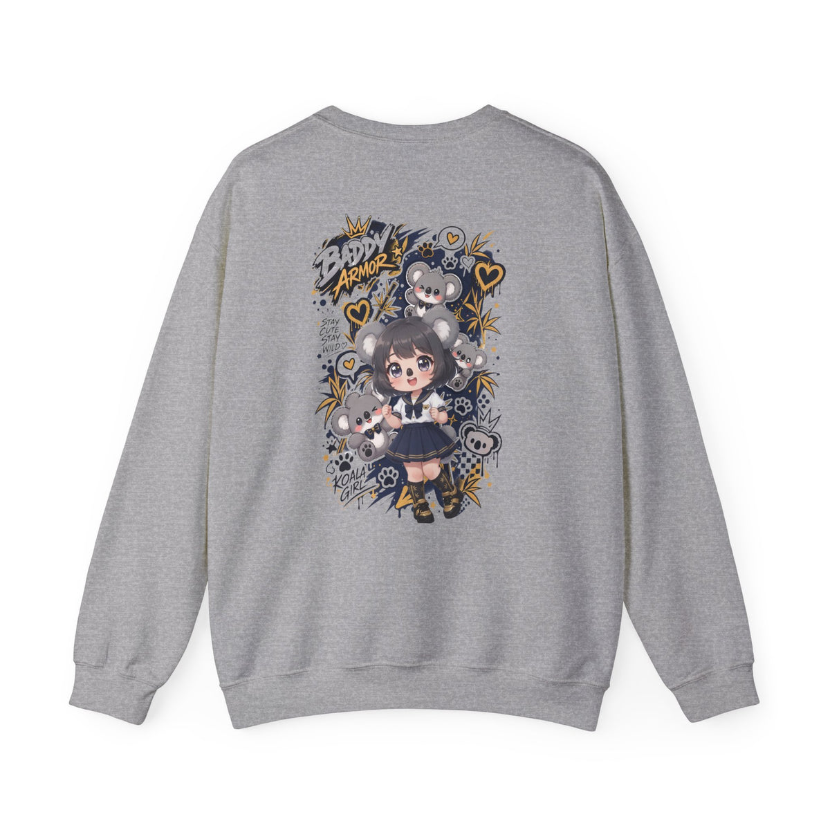 Kawaii Koala Girl Crewneck Sweatshirt | Baddy Armor