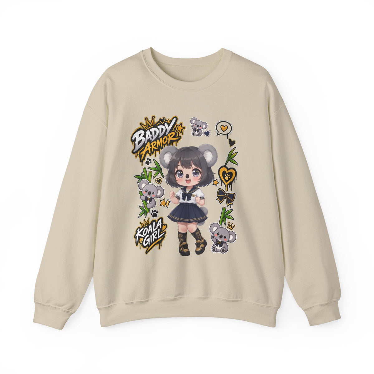 Kawaii Koala Girl Crewneck Sweatshirt | Baddy Armor