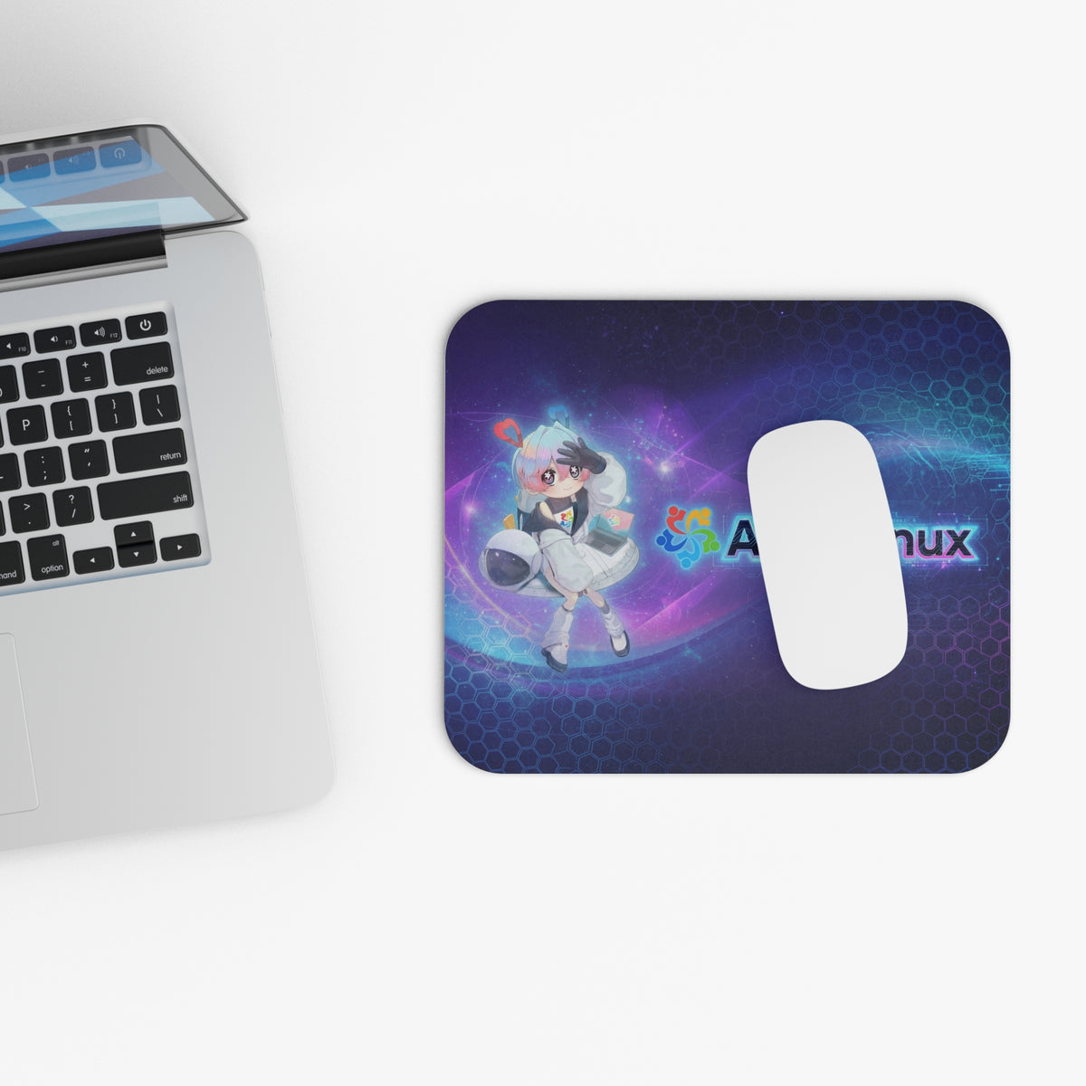 AlmaLinux Anime Mascot Gaming Mouse Pad | Baddy Armor