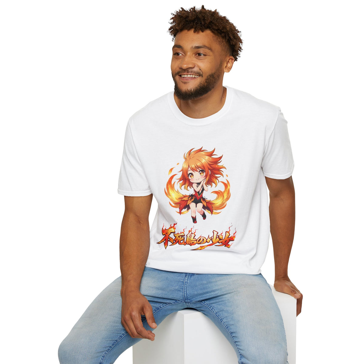 Phoenix Girl (不死鳥の少女) Anime T-Shirt | Baddy Armor