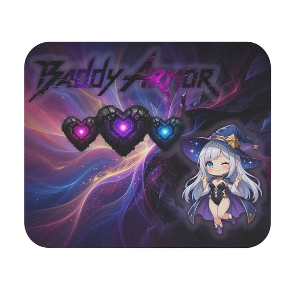 Chibi Witch Gaming Mouse Pad – Anime Desk Mat | Baddy Armor
