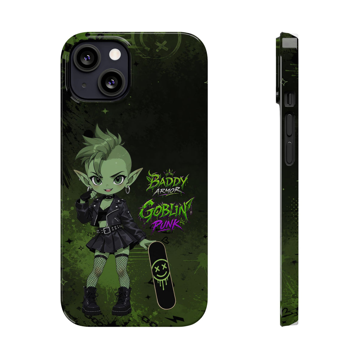 Goblin Punk Phone Case – Green Goblin Anime Case | Baddy Armor