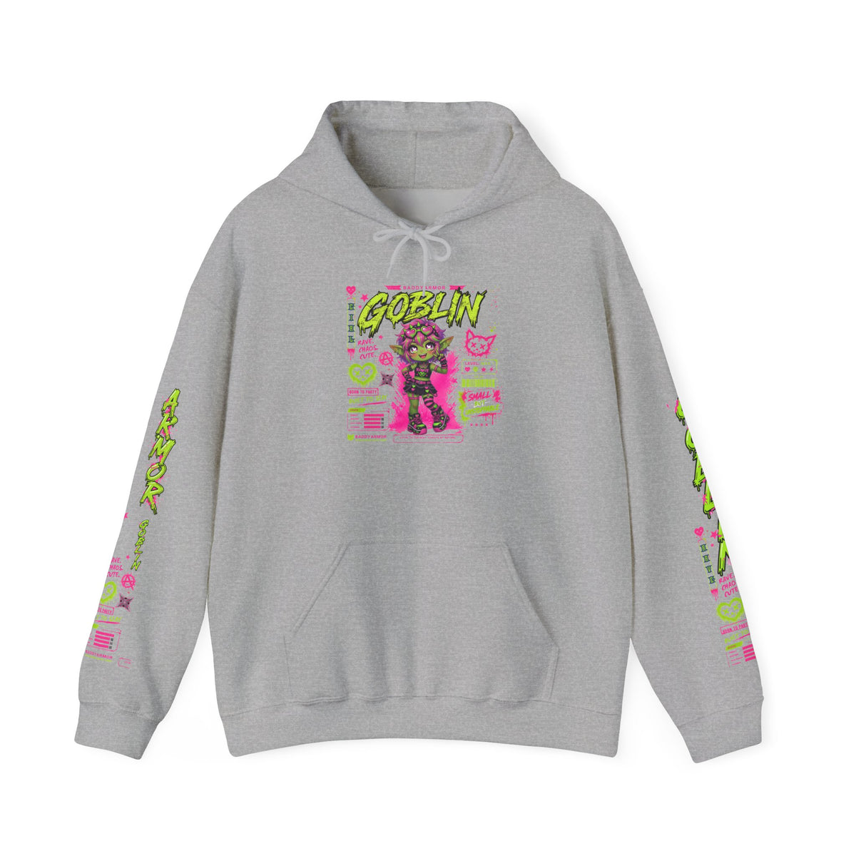 Rave Goblin Hoodie | Baddy Armor Anime Gaming Streetwear