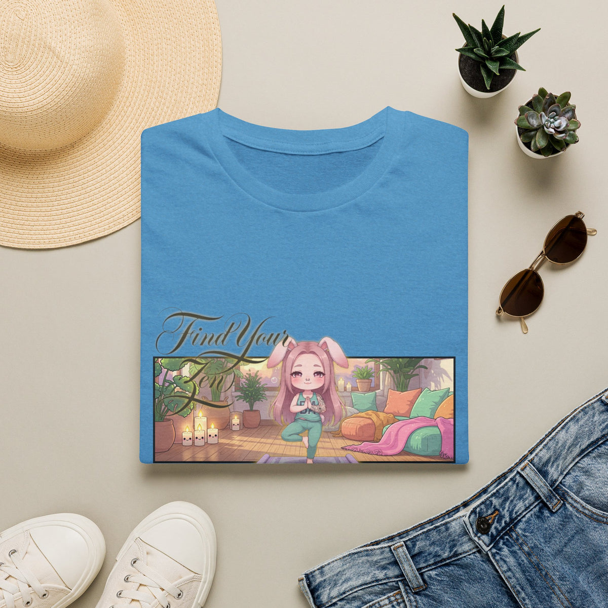 Find Your Zen - Yoga Usagi - Baddy Armor Designs