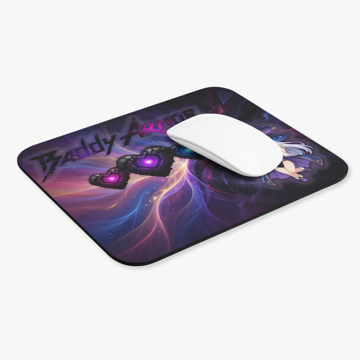 Chibi Witch Gaming Mouse Pad – Anime Desk Mat | Baddy Armor