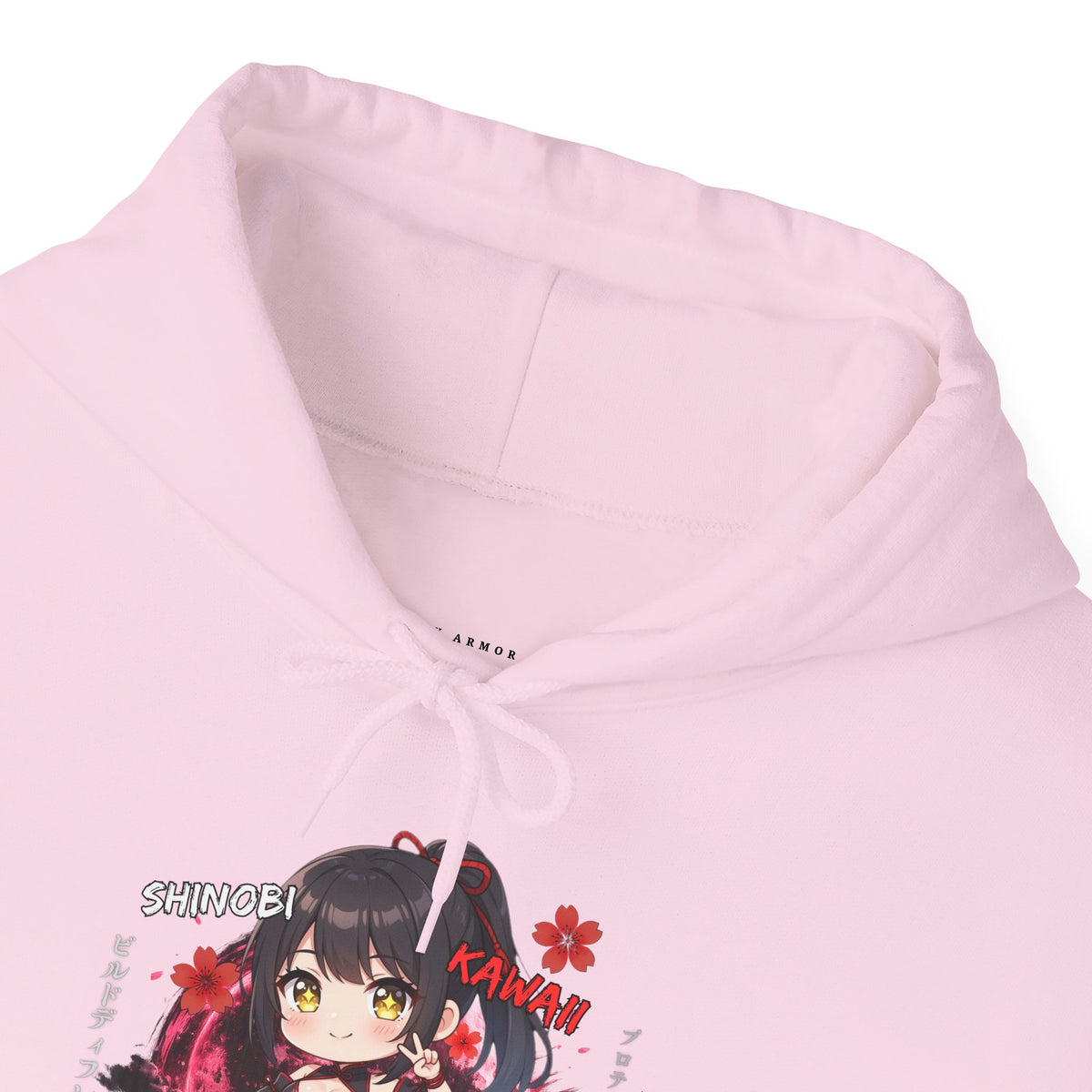 Shinobi Kawaii Girl Hoodie | Chibi Anime Graphic Pullover | Baddy Armor
