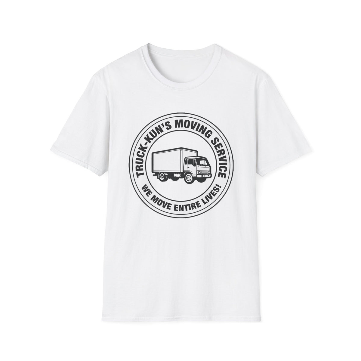 Truck-Kun's Moving Service T-Shirt - Baddy Armor Designs
