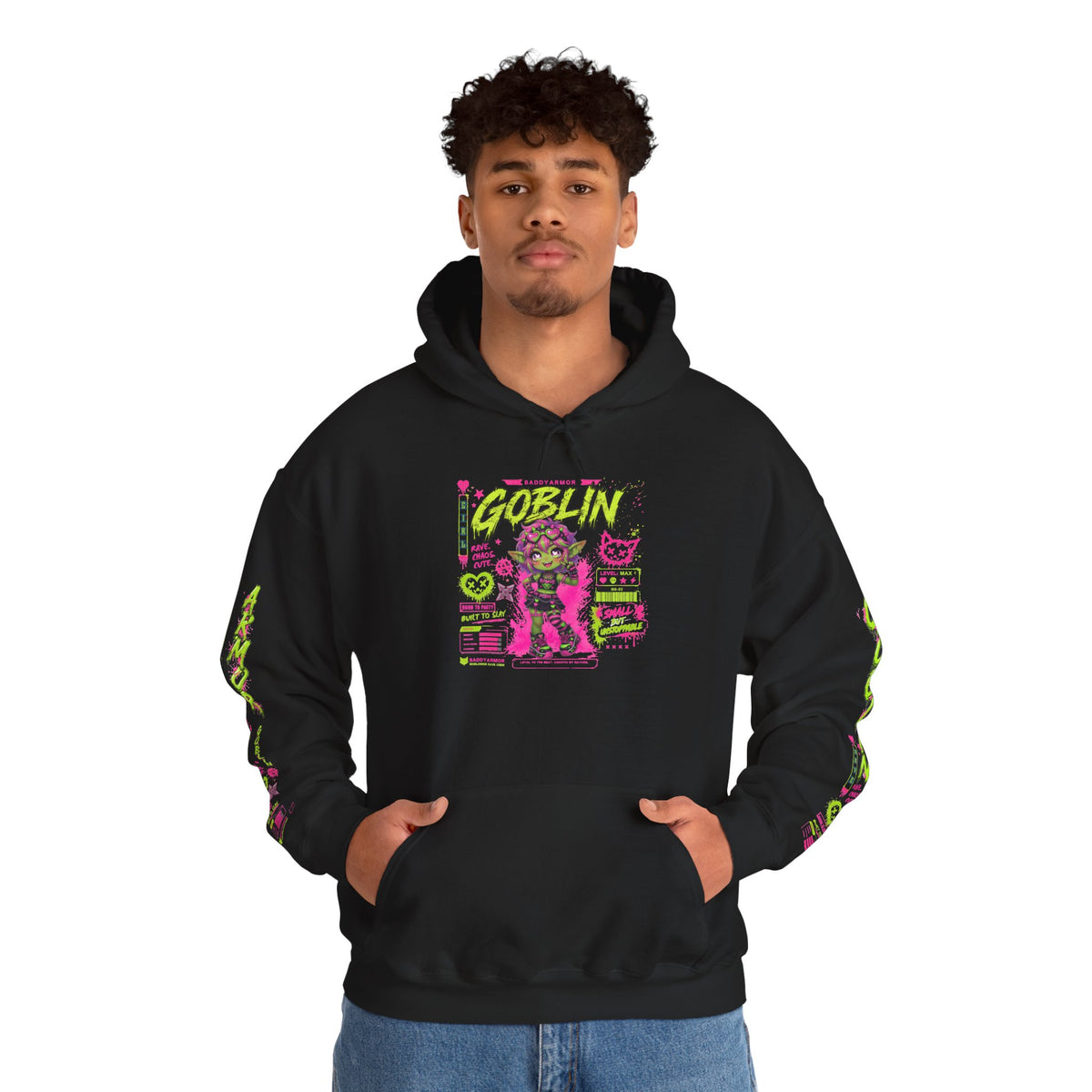 Rave Goblin Hoodie | Baddy Armor Anime Gaming Streetwear