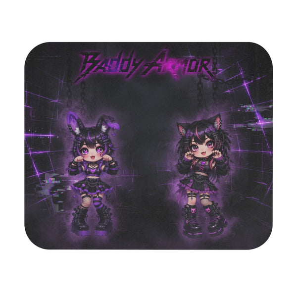 Kawaii Gothic Gamer Mouse Pad | Anime Gaming Desk Mat | Baddy Armor
