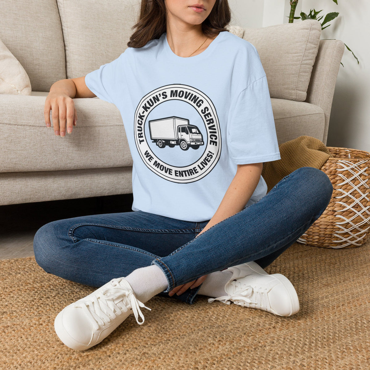 Truck-Kun's Moving Service T-Shirt - Baddy Armor Designs