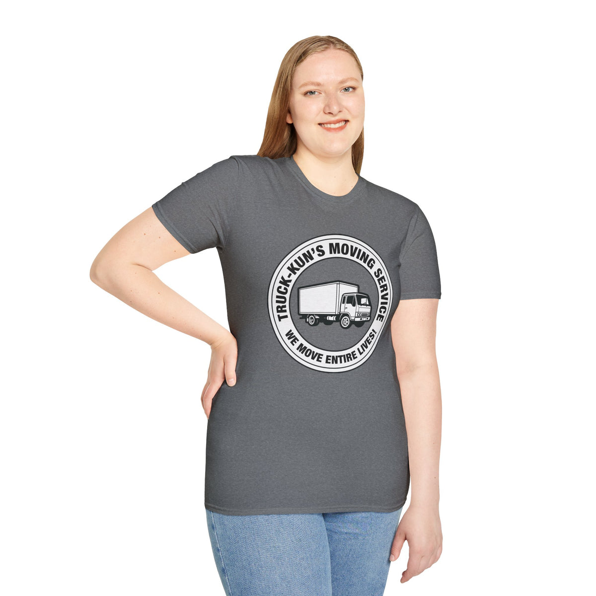 Truck-Kun's Moving Service T-Shirt - Baddy Armor Designs