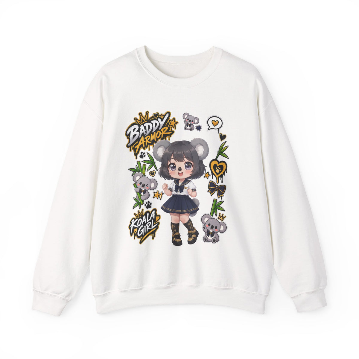 Kawaii Koala Girl Crewneck Sweatshirt | Baddy Armor