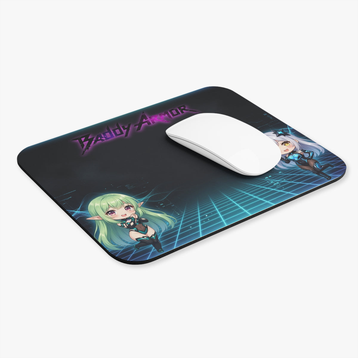 Chibi Sci-Fi Gaming Mouse Pad | Baddy Armor